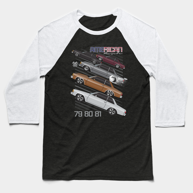 Malibu Stances - Chevy Malibu - Baseball T-Shirt | TeePublic